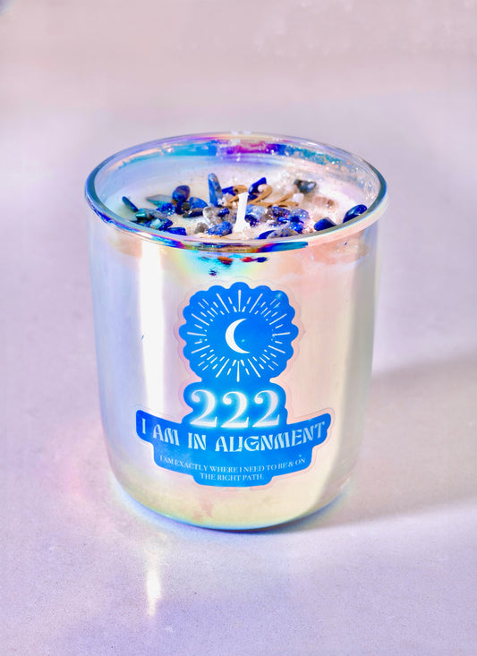 I Am In Alignment 222 Candle