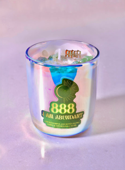 I Am Abundant 888 Candle