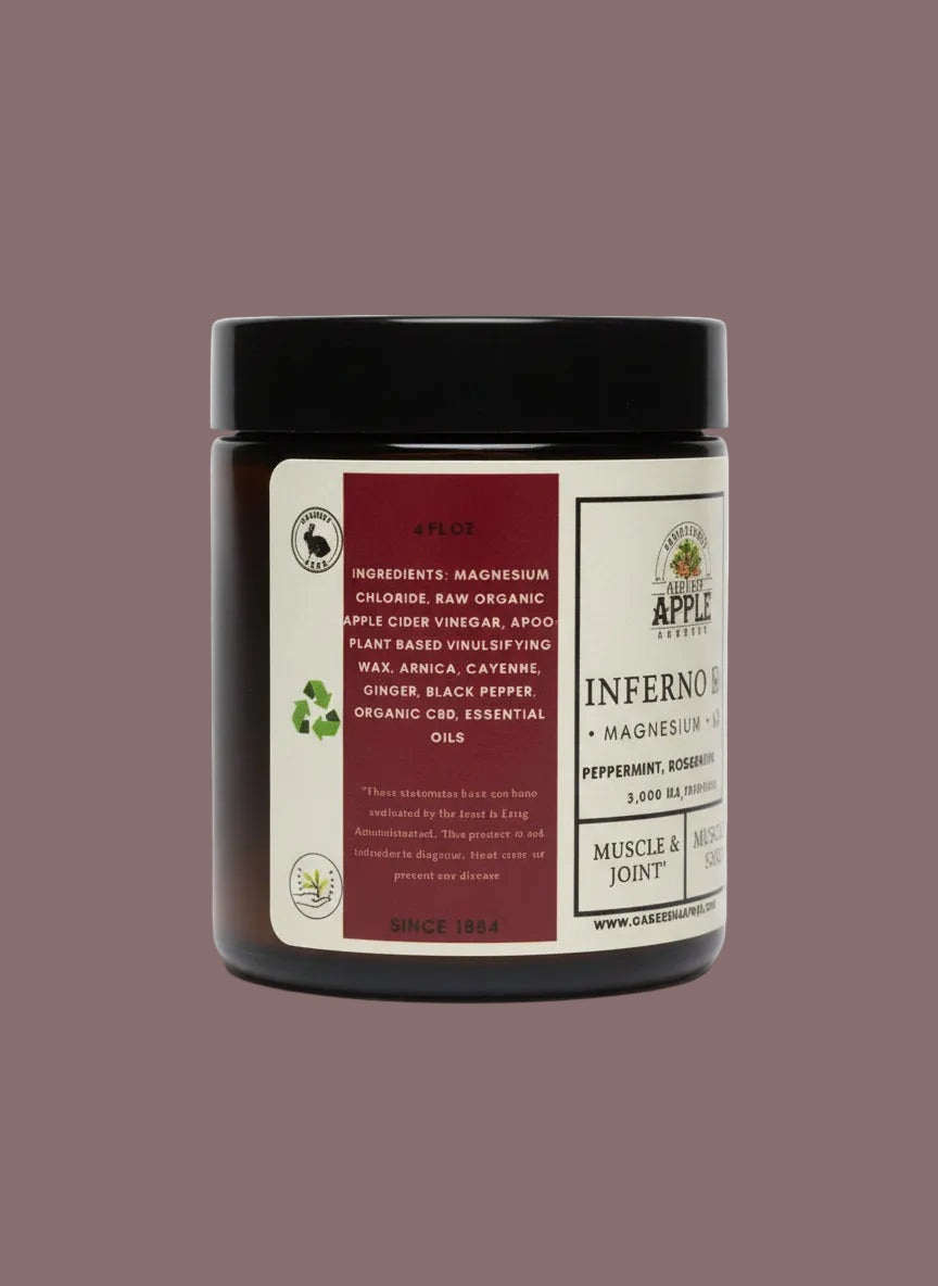 Inferno MAX Magnesium & CBD Lotion: Muscle & Joint Pain Support 4oz