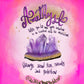 Customizable Manifesting Crystal Candle
